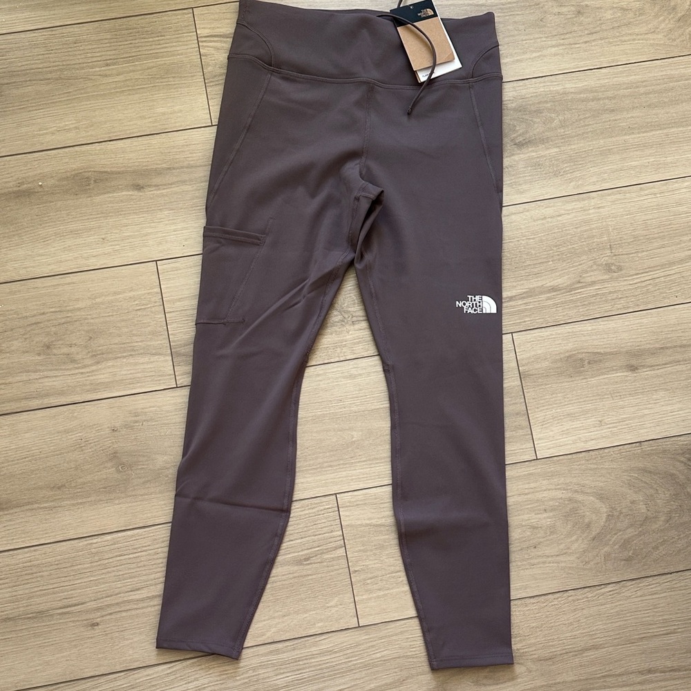 The North Face Women's Dark Brown Leggings with Side Pocket